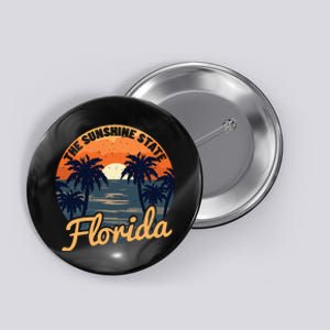 Florida Sunset Throwback Design Button