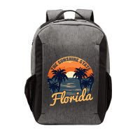 Florida Sunset Throwback Design Vector Backpack
