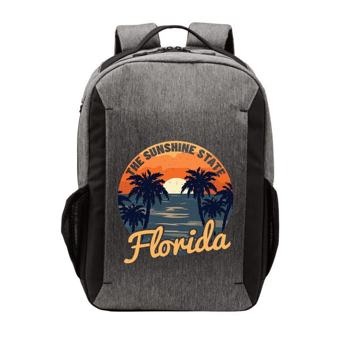 Florida Sunset Throwback Design Vector Backpack