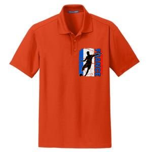 France Soccer Team French Flag Jersey Fans Dry Zone Grid Polo