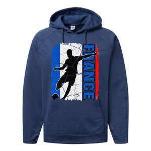 France Soccer Team French Flag Jersey Fans Performance Fleece Hoodie