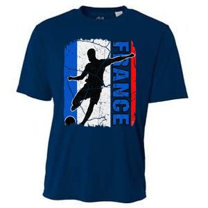 France Soccer Team French Flag Jersey Fans Cooling Performance Crew T-Shirt