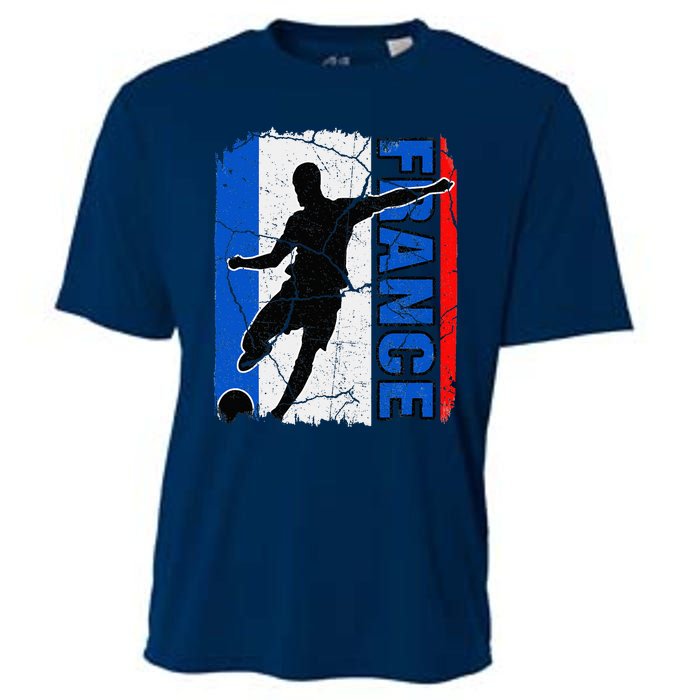 France Soccer Team French Flag Jersey Fans Cooling Performance Crew T-Shirt