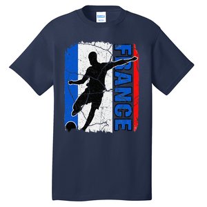 France Soccer Team French Flag Jersey Fans Tall T-Shirt