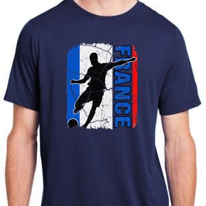 France Soccer Team French Flag Jersey Fans Adult ChromaSoft Performance T-Shirt