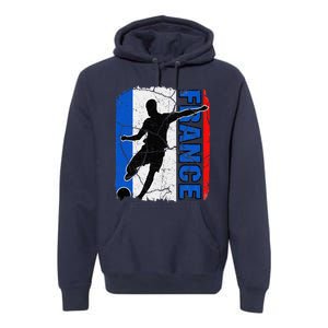 France Soccer Team French Flag Jersey Fans Premium Hoodie