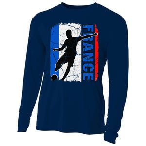 France Soccer Team French Flag Jersey Fans Cooling Performance Long Sleeve Crew