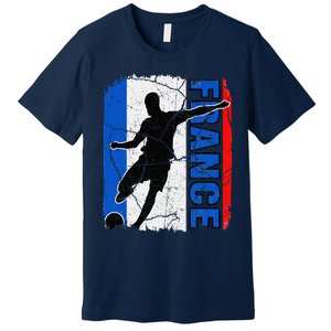 France Soccer Team French Flag Jersey Fans Premium T-Shirt