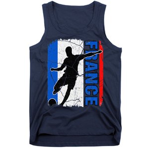 France Soccer Team French Flag Jersey Fans Tank Top