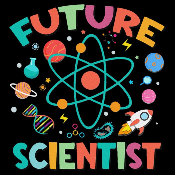 Future Scientist T Stem Boy Girl Science Fair Scientist 7-Panel Snapback Hat