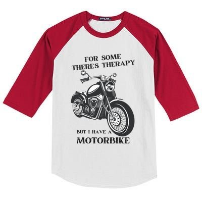 For Some There’s Therapy But I Have A Motorbike Kids Colorblock Raglan Jersey