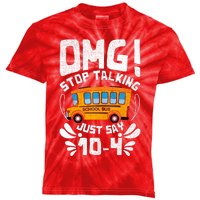 Funny Stop Talking To The Busdriver School Bus Design Kids Tie-Dye T-Shirt