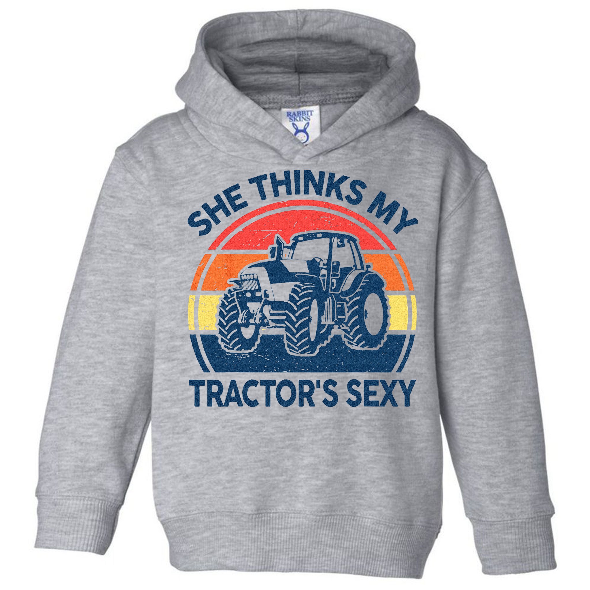 Farm She Thinks My Tractors Sexy Men Gift Funny Farmer Toddler Hoodie