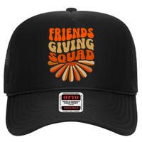 Friendsgiving Squad Thanksgiving Squad High Crown Mesh Back Trucker Hat