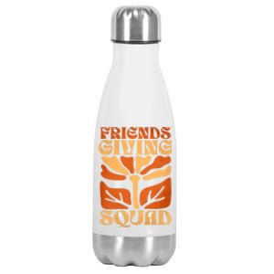 Friendsgiving Squad Thanksgiving Squad Stainless Steel Insulated Water Bottle