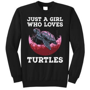 Funny Sea Turtle Design For  Turtle Lovers Tall Sweatshirt