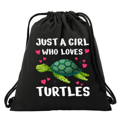 Funny Sea Turtle For  Turtle Lover Ocean Turtles Drawstring Bag