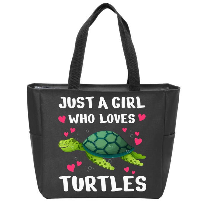 Funny Sea Turtle For  Turtle Lover Ocean Turtles Zip Tote Bag