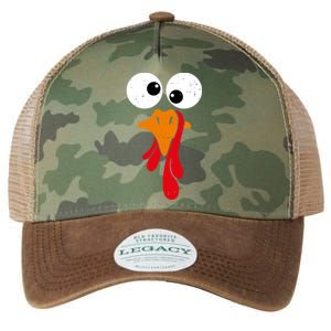 Funny Silly Turkey Face Happy Turkey Day Thanksgiving Cute Gift Legacy Tie Dye Trucker Hat