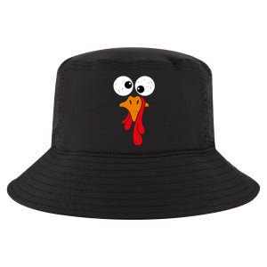 Funny Silly Turkey Face Happy Turkey Day Thanksgiving Cute Gift Cool Comfort Performance Bucket Hat