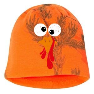 Funny Silly Turkey Face Happy Turkey Day Thanksgiving Cute Gift Kati - Camo Knit Beanie