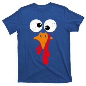 Funny Silly Turkey Face Happy Turkey Day Thanksgiving Cute Gift T-Shirt