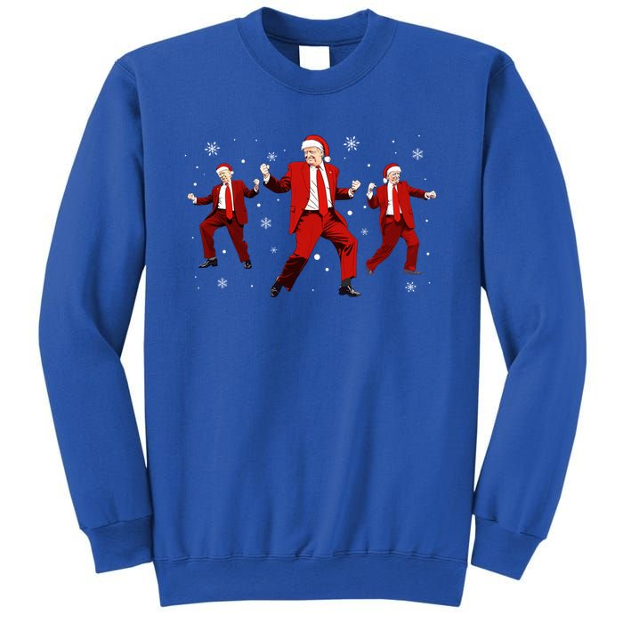 Funny Santa Trump Dance Merry Christmas Xmas Holiday Pajamas Meaningful Gift Sweatshirt