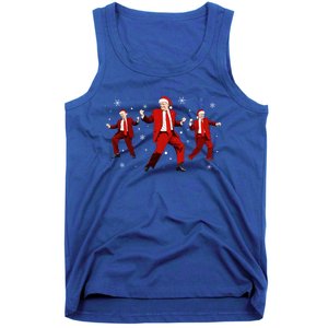 Funny Santa Trump Dance Merry Christmas Xmas Holiday Pajamas Meaningful Gift Tank Top