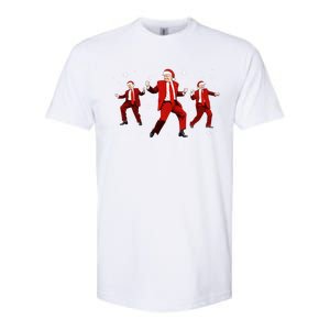 Funny Santa Trump Dance Merry Christmas Xmas Holiday Pajamas Meaningful Gift Softstyle CVC T-Shirt