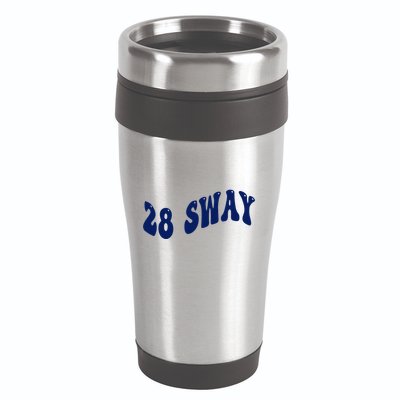 Funny sway text wavey design  16oz Travel Tumbler