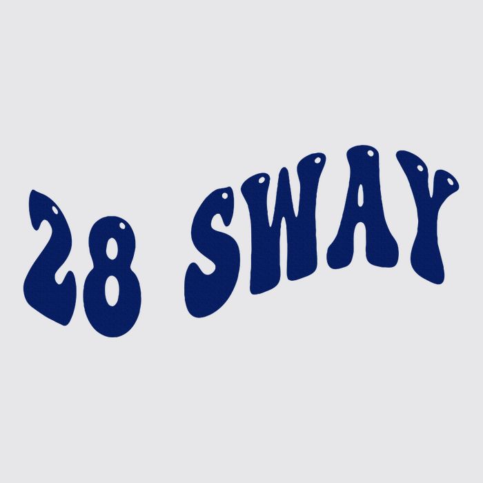 Funny sway text wavey design  Womens Funnel Neck Pullover Hood