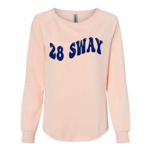 Funny sway text wavey design  Womens California Wash Sweatshirt