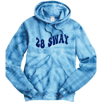 Funny sway text wavey design  Tie Dye Hoodie