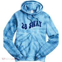 Funny sway text wavey design  Tie Dye Hoodie