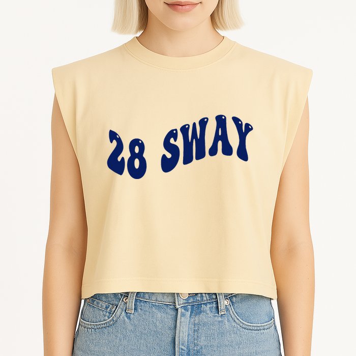 Funny sway text wavey design  Garment-Dyed Women's Muscle Tee