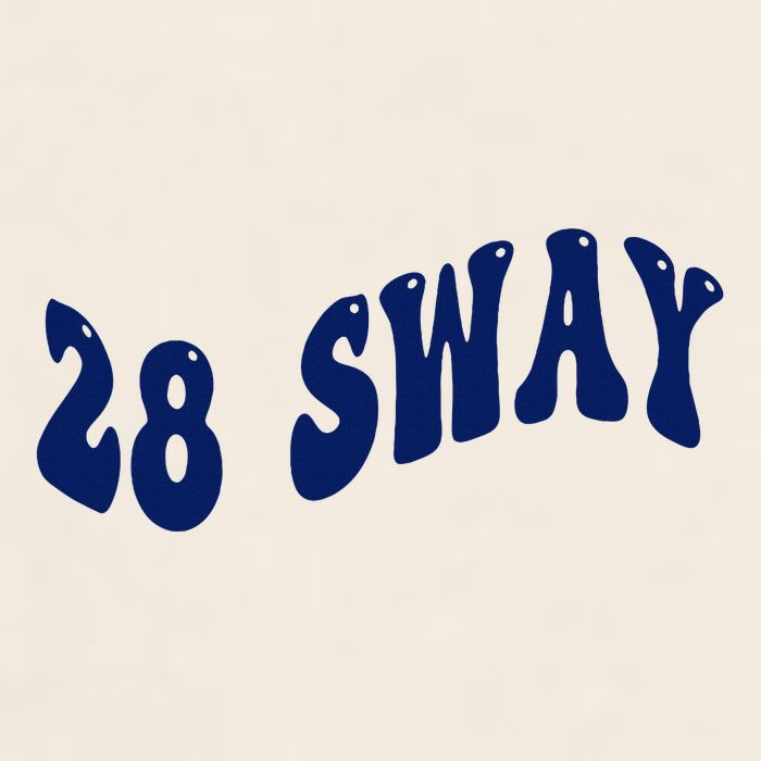Funny sway text wavey design  Garment-Dyed Women's Muscle Tee