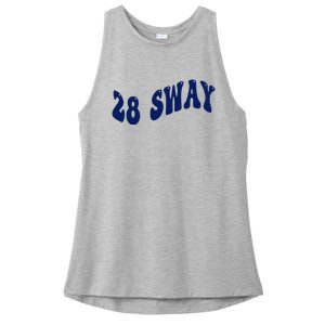 Funny sway text wavey design  Ladies PosiCharge Tri-Blend Wicking Tank