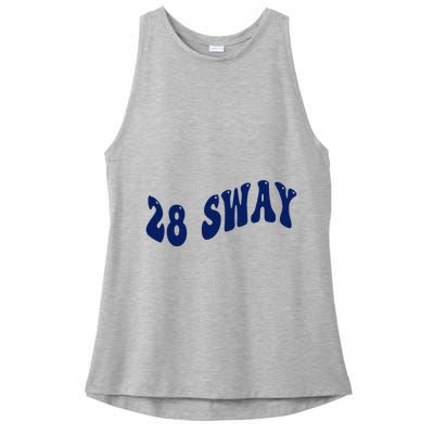 Funny sway text wavey design  Ladies PosiCharge Tri-Blend Wicking Tank