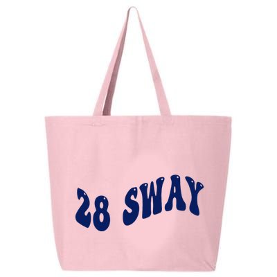 Funny sway text wavey design  25L Jumbo Tote