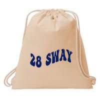 Funny sway text wavey design  Drawstring Bag