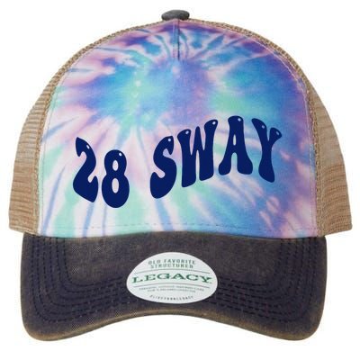 Funny sway text wavey design  Legacy Tie Dye Trucker Hat