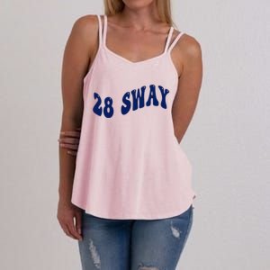 Funny sway text wavey design  Women's Strappy Tank