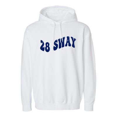 Funny sway text wavey design  Garment-Dyed Fleece Hoodie