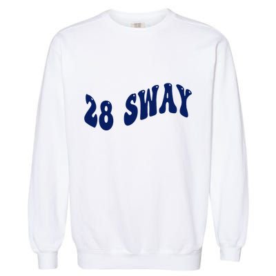 Funny sway text wavey design  Garment-Dyed Sweatshirt