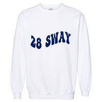 Funny sway text wavey design  Garment-Dyed Sweatshirt