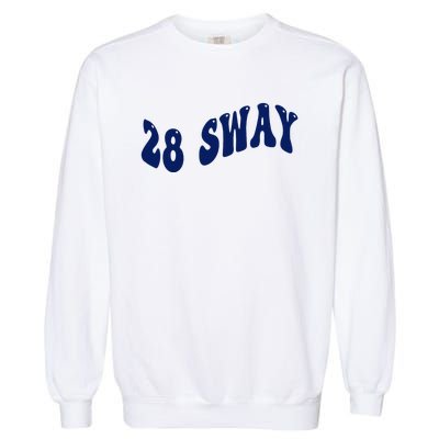 Funny sway text wavey design  Garment-Dyed Sweatshirt