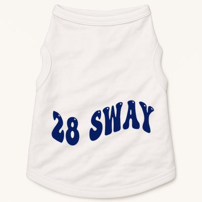 Funny sway text wavey design  Doggie Tank