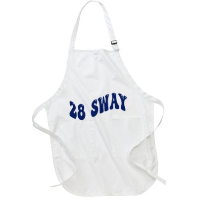 Funny sway text wavey design  Apron