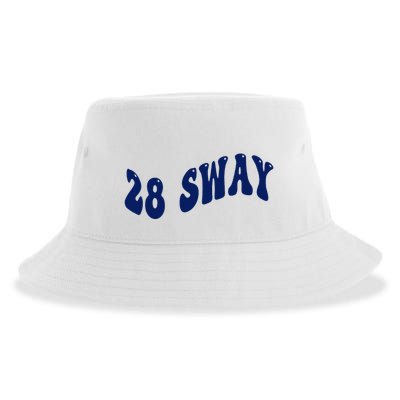 Funny sway text wavey design  Sustainable Bucket Hat