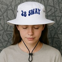 Funny sway text wavey design  Bucket Hat